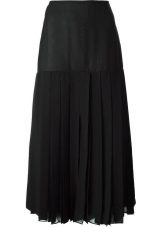 Silk skirt in silk floor