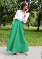 summer skirt with a wide belt
