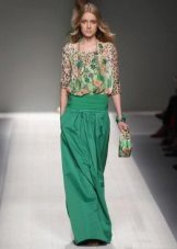 long summer skirt in evening dress