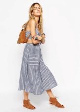 Light striped skirt