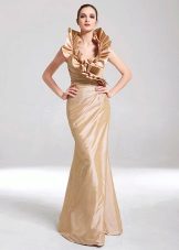 taffeta dress with original collar