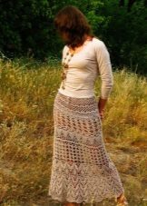 Crochet straight skirt