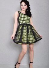 Salad dress with black perforated layer