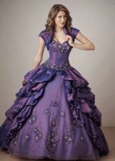Elegant purple ball gown for girls