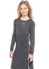 Winter gray dress for girls