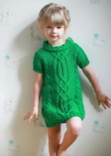 Winter knitted dress for girls