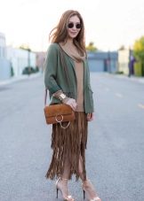 Fringed Long Skirt