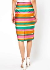 Skirt with a slit at the back