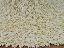 Wedding dress of rubber gloves skirt