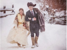 Winter wedding in Russian style