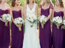 Purple bridesmaids dresses