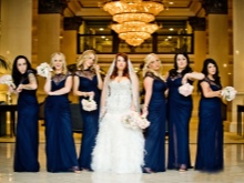Dark Blue Bridesmaid Dresses