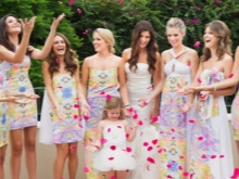 Multicolored bridesmaid dresses
