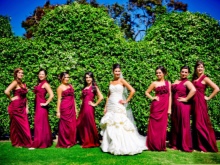 burgundy dresses for bridesmaids