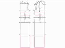 Inset belt on the pattern of the Greek dress