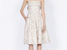 Midi evening dress below the knee