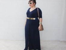 Dresses for obese women of short stature