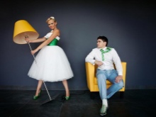 Wedding dress in the style of style