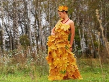 Dress of autumn leaves