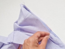 Stretching a zipper on a lined baby dress