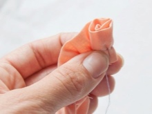 Creating a flower for an elegant dress