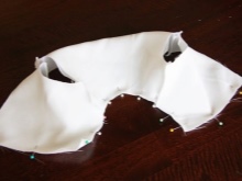 Sewing the baptismal dress bodice