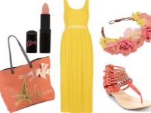 Yellow Dress Coral Accessories