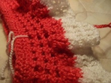 Knitting a dress with a yoke for girls 1-3 years old - step 3