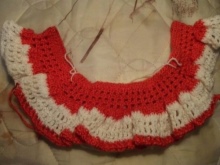 Knitting a dress with a yoke for girls 1-3 years old - step 4