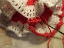 Knitting a dress with a yoke for girls 1-3 years old - step 5