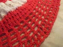 Knitting a dress with a yoke for girls 1-3 years old - step 7