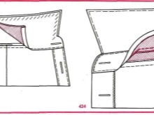 Scheme of stitching a stand-up collar