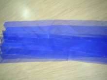 Cutting stripes for the skirt