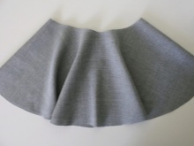 Sewing skirt half sun with elastic