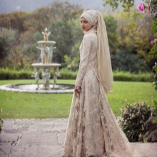 Wedding openwork dress