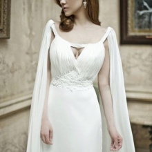 Greek Style Dress with Watteau Train