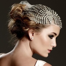 Wedding hairstyle in the style of the 20s