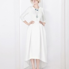 Closed wedding dress short front long back