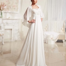 Wedding dress with a bolero