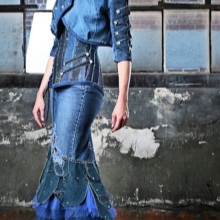Wedding denim dress