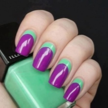 Purple manicure
