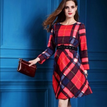 Red dress in a large cell