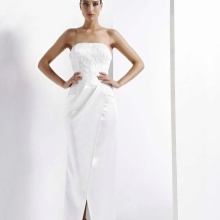 Strapless dress to the floor