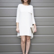 Asymmetrical hem dress bag