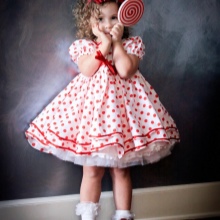 Fluffy dress for girls 3-5 years