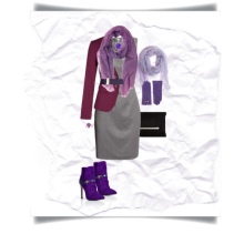 Accessories for gray dress-case