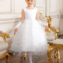 Graduation dress in kindergarten white lush