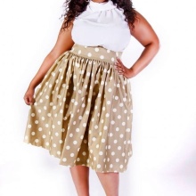 fluffy midi skirt for obese women