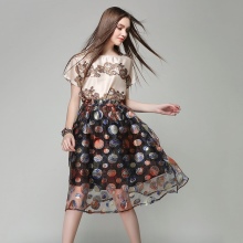 Printed organza skirt - accessories