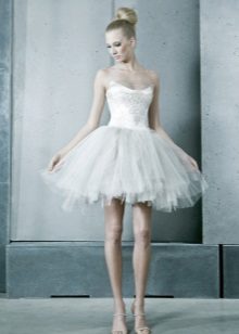 Wedding dress with tutu skirt